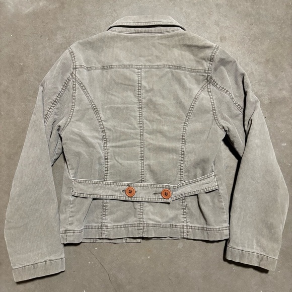 Vintage Corduroy Jacket American Rag Cie Floral Lining Y2K 2000s Gilmore Girls - Picture 3 of 7